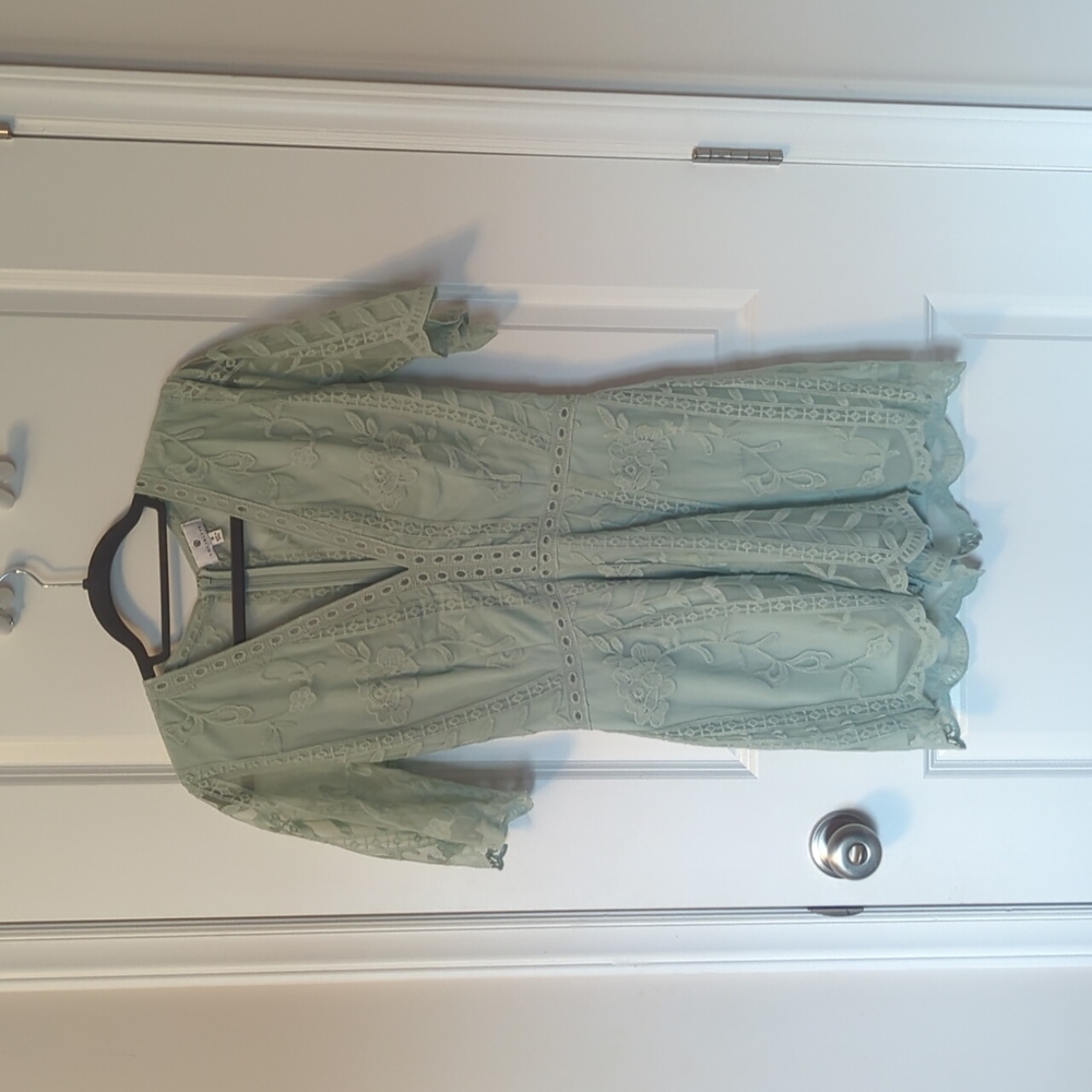 Socialite Mint Green Romper